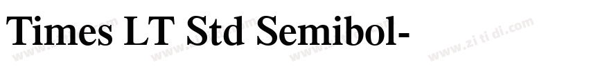 Times LT Std Semibol字体转换